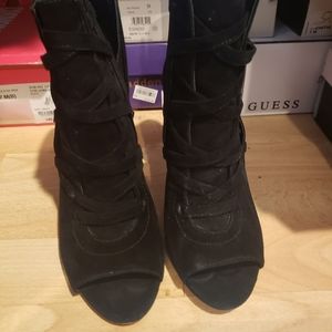 Vince Camuto open toe booties